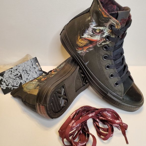 COPY - COPY - Converse DC Comics Batman The Joker Black Face - Picture 2 of 7